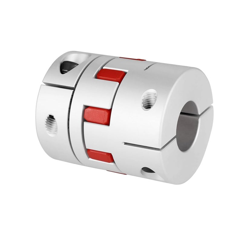 Sinoblu Aluminum Alloy Shaft Coupling Bore 12.7mm to 19mm D35mm L50mm Top Wire Clamp Plum Coupling High Torque Coupling Encoder Aluminum Coupling Star Coupling - Image 2